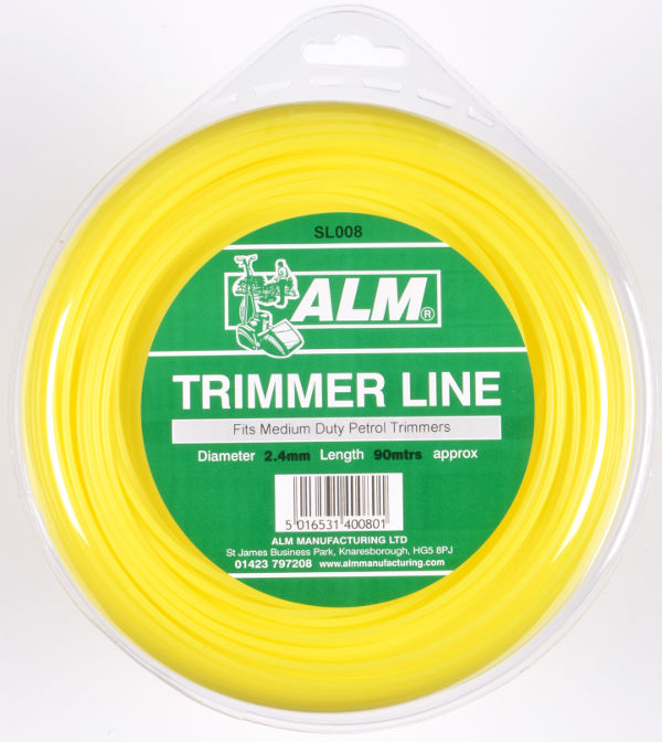 2.4mm x 85m - Yellow Trimmer Line - 1/2 kg Pack
